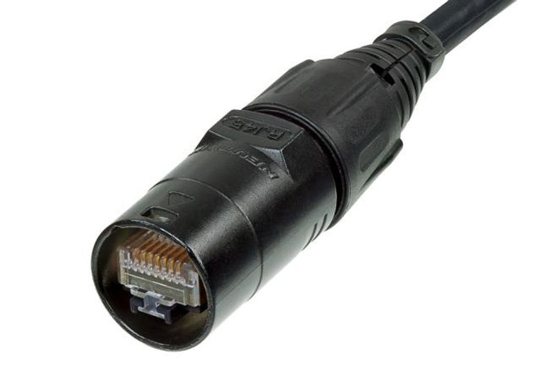 Neutrik etherCON hylse til RJ45 kabel plugg sort