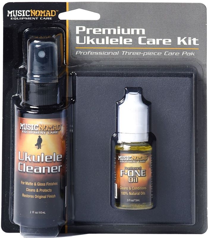 Music Nomad Premium Ukulele Care Kit (3 Pack)