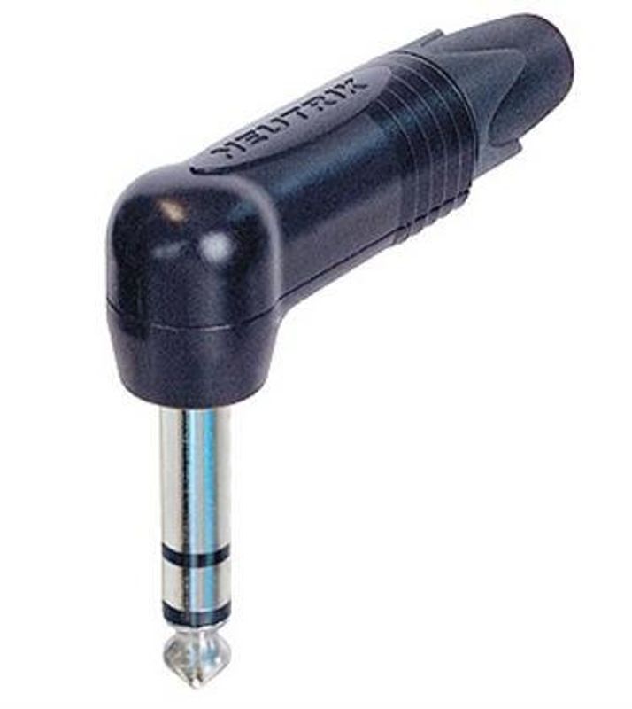 Neutrik NP3RX-BAG 3p vinkeljack , sort