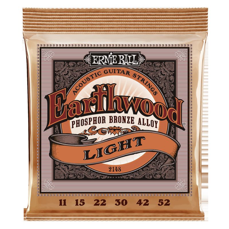 Ernie Ball EB-2148 Earthwood Phosphor Bronze, Light, 11-52