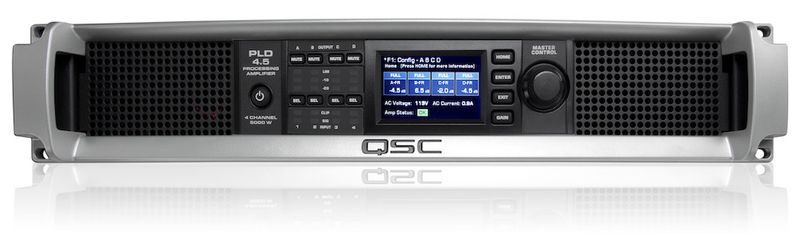 QSC PLD4.5 Fire kanaler innebygd DSP med delefilter