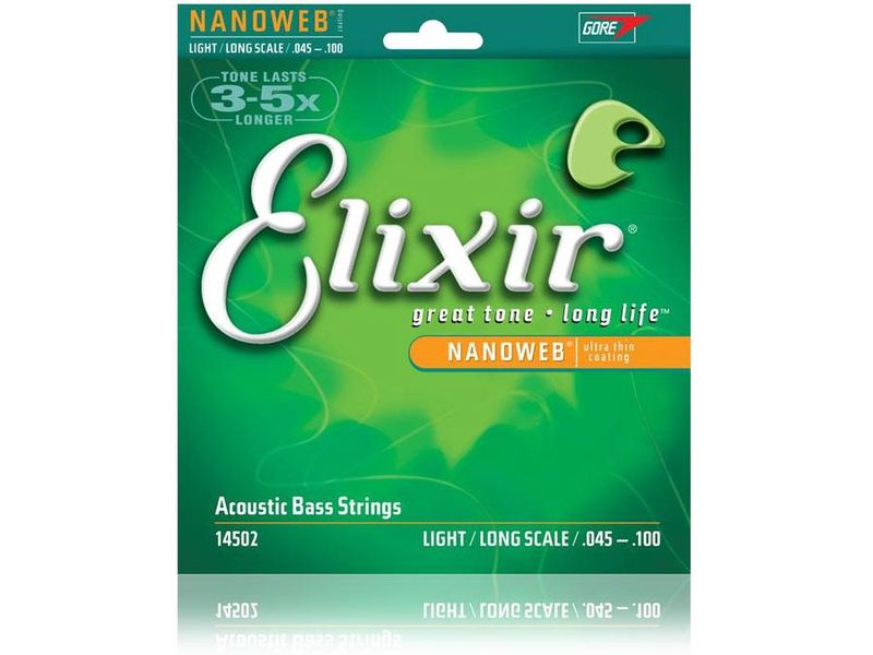 Elixir 14002 Electric Bass Nickel Plated Steel NANOWEB 040-095