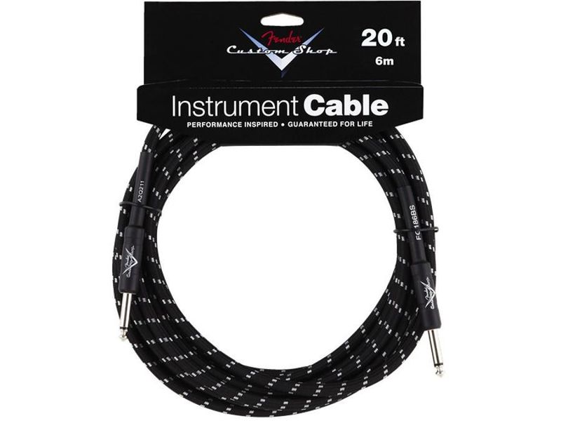 Fender Custom Shop 6m Jack kabel BlackTweed