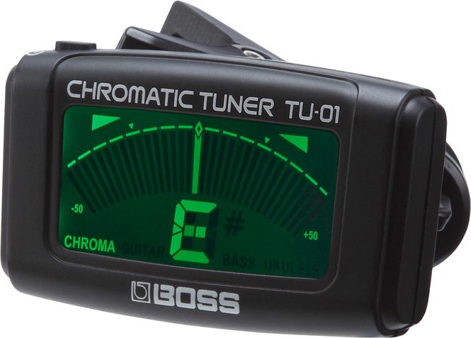 Hovedbilde Boss TU-01 Clip-On Chromatic Tuner for gitar, bass og ukulele