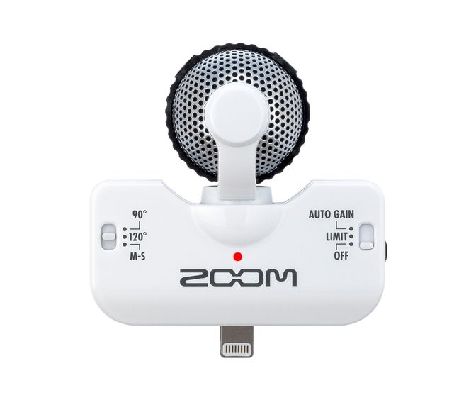 Hovedbilde Zoom IQ5 hvit mikrofon for iPhone 5