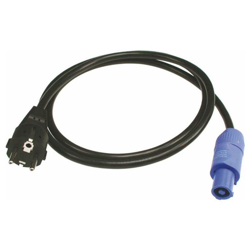 Klotz Powercon kabel A-type IEC Schuko, 3 m