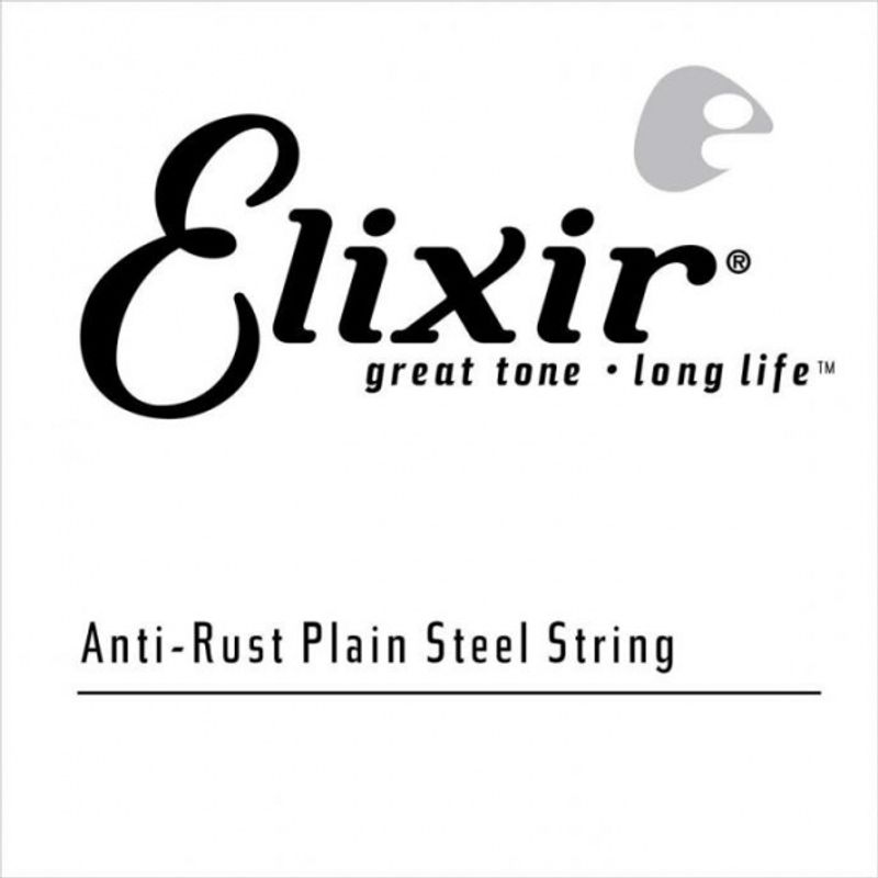 ELIXIR Anti-Rust Plain Steel Single .018