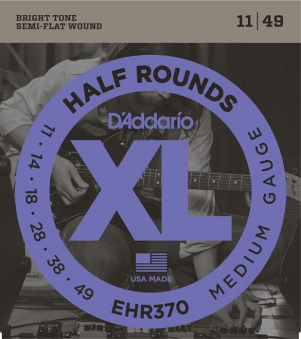Hovedbilde D'Addario EHR370, 11-49, El.Gitar strenger, Halvslipte