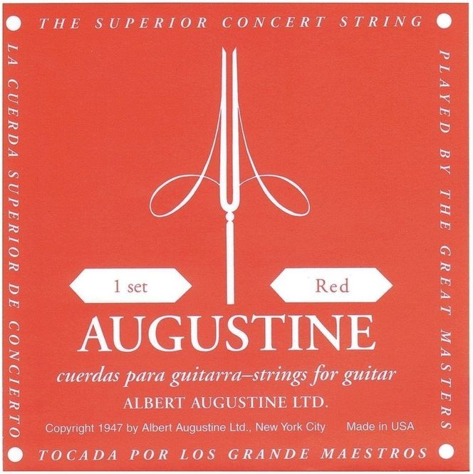 Hovedbilde Augustine Nylon Strings Red Set Medium Tension