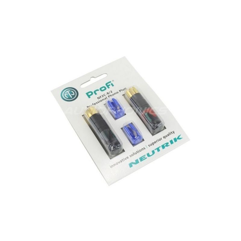 Neutrik 2 x phono plugg forgylt PROFI