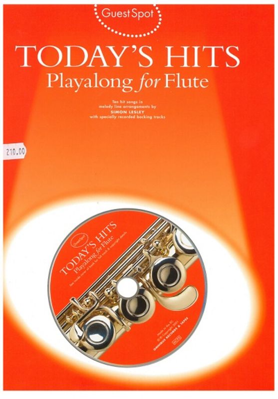 Todays hits - Playalong for flute m. CD