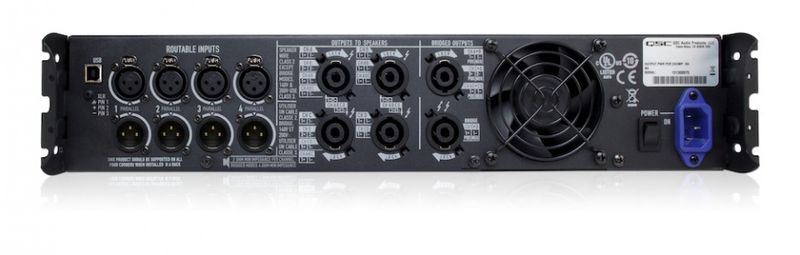 QSC PLD4.2 4-kanals sluttrinn med DSP. 4 x 700W i 4 ohm
