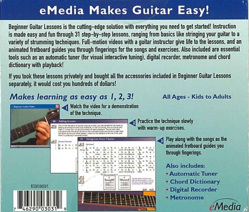 eMedia Guitar Beginner Lessons