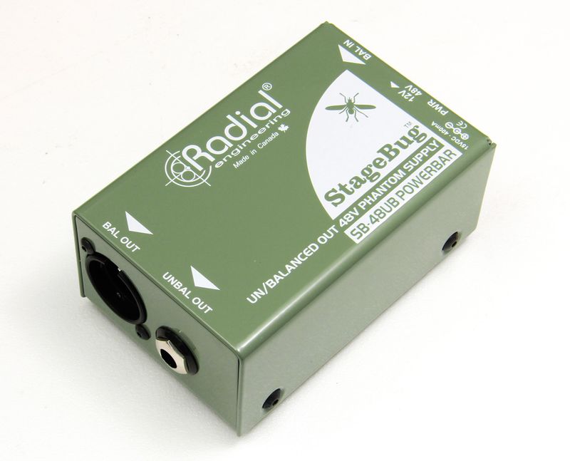 Radial StageBug SB-48UB 48V Phantom Power w/ Instrument Output