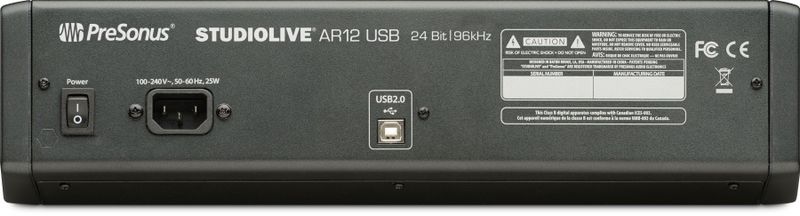 Presonus StudioLive AR12, 12 kanals USB Hybrid Mikser